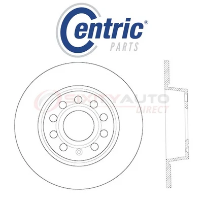 Centric C-TEK Disc Brake Rotor for 2009-2016 Volkswagen Eos 2.0L L4 - Kit df Foto 1 de 4