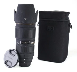 Sigma EX DG 70-200mm F2.8 APO Macro HSM Zoom Lens For Nikon DSLR F&R Cap & Hood - Picture 1 of 17