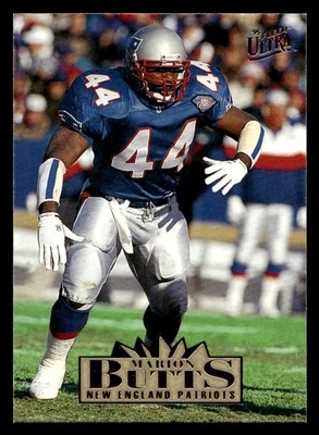 1995 Ultra Marion Butts #200 New England Patriots - Image 1 of 2