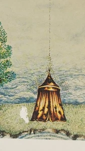 “Island Alone” Carleen Jimenez (1973) Visionary Art Card Frameable Blank Inside  - Picture 1 of 3