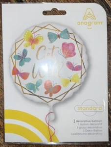 Get Well Balloon, 17”, NWT, Butterflies - Picture 1 of 2