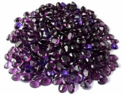 Brazilian 5000 Carat Lab-Created Violet Amethyst Oval Gemstone ASQ Wholesale Lot - Image 1 of 4