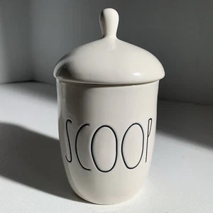 White Modern Ceramic Sugar Bowl Scoop - Picture 1 of 5