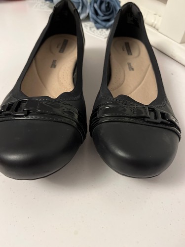 CLARKS Ballerine Clark's nere con inserto cuscino taglia 8 5 mai indossate