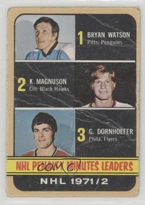 1972-73 Topps Bryan Watson Keith Magnuson Gary Dornhoefer #65
