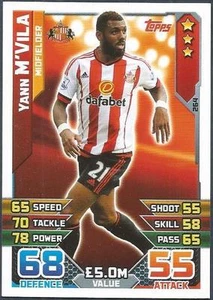 TOPPS MATCH ATTAX 2015-16- #264-SUNDERLAND-YANN M'VILA - Picture 1 of 1