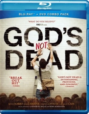 God's Not Dead Blu-Ray + DVD 2 Disc SET Kevin Sorbo Shane Harper MOVIE Foto 1 de 2