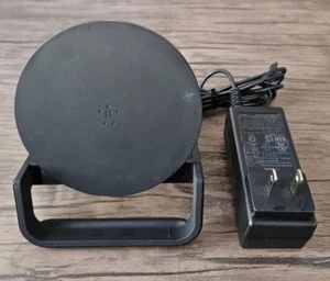 Belkin Boost Up 10W Qi Wireless Black Charging Stand Dock F7U052 A4 - Picture 1 of 2