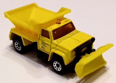 HIGHWAY MAINTENANCE SNOW PLOW  1:83 MATCHBOX SUPERFAST MB45 CHINA VON 1990 - Bild 1 von 4