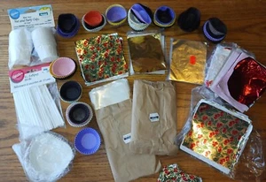 Vintage Candy Making Supplies, Foils,bags,cups,more,rare Foils,(BXGL2)  - Picture 1 of 23