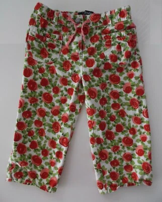 Mini Boden Niñas 9 Pantalones Cortos Estampados 32417ROJO Rojo Retro Rosa Usados en Excelente Condición Ajustables Foto 1 de 4