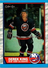 1989 O-Pee-Chee Derek King #6 New York Islanders