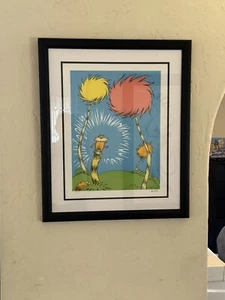LXIV Patrons Collection Lorax Book Cover Dr Seuss Lithograph 64/99 COA LXIV/XCIX - Picture 1 of 9