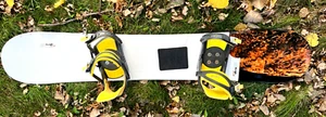 Snowboard Liquid Storm 153 cm w/original Bindings 28.575/24.8 cm wide ex.+ minty - Picture 1 of 7