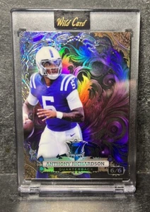 2024 Wild Card 7 Card Studs Anthony Richardson /6 SSP Colts Refractor - Picture 1 of 2