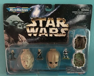 Star Wars 1997 Micro Machines Mini Heads Collection IV Cantina Babero Fortuna Sin usar, en caja Foto 1 de 2