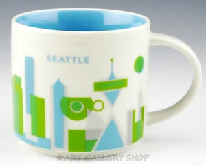Starbucks YOU ARE HERE COLLECTION 14oz Coffee Mug SEATTLE Mint - Picture 1 of 5