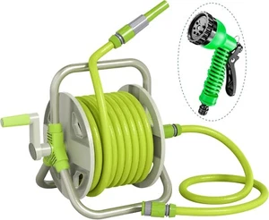 Portable Garden Hose Reel with 50.8ft Hose 3.2ft Lightweight Water RRP £72.99 - Picture 1 of 7