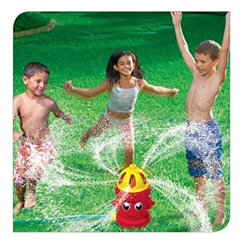 BANZAI SILLY SPRAY RED FIRE HYDRANT HOURS OF SPRINKLING FUN UK SELLER - Image 1 of 2