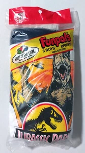 Jurassic Park Funpals Fruit of the Loom 3 Pack Boys Briefs SIZE 4 VTG 90s Rare - Picture 1 of 6