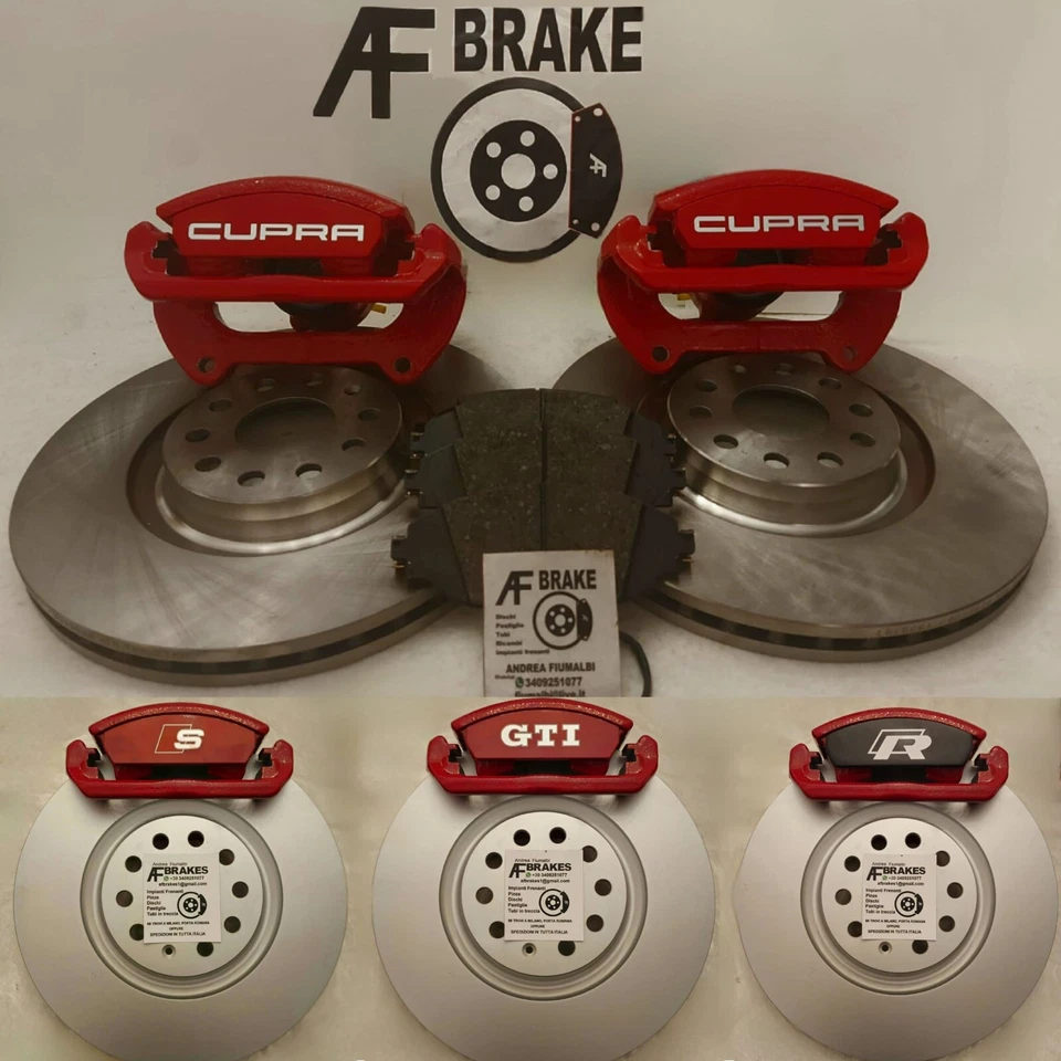 Impianto Frenante Maggiorato Plug Play Vw Golf GTI R CUPRA Audi A3 S3 340x30mm - Immagine 1 di 4