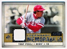 2008 SP Legendary Cuts Tony Perez Legendary Memorabilia 99 #LM-TP (64/99)