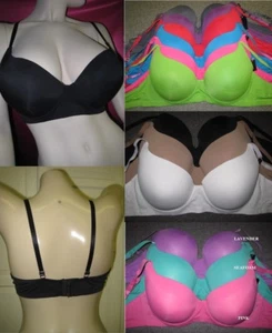 NEW SEAMLESS MICROFIBER T SHIRT BODY BRAS PLUS SIZE FULL COVERAGE ~36 46 DDD F - Picture 1 of 4