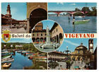 Saluti da Vigevano: Greetings from Vigevano, Italy Rare Multiview Postcard