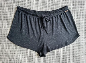 Danskin Womens Size Large Gray Sweat Shorts Drawstring Lounge Comfy Soft Stretch - Picture 1 of 18