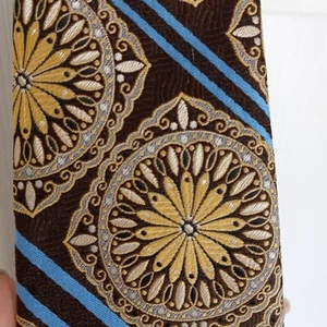 A Cathedral Classic Tie Brown Yellow Blue Rare Vintage - Picture 1 of 5