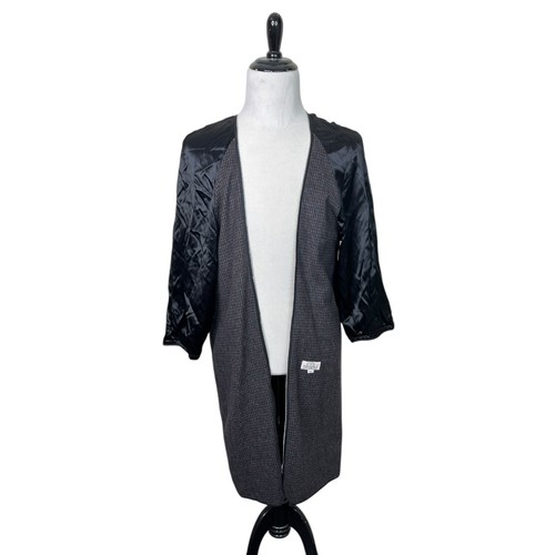 Christian Dior Monsieur vintage anni 80 misto lana zip fodera giacca nero marrone 40R