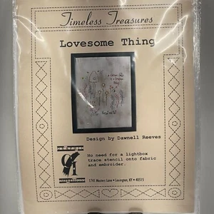 Timeless Treasures Stitchery Quilt Embroidery Template Lovesome Thing - Picture 1 of 4
