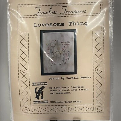 Timeless Treasures Stitchery Quilt Embroidery Template Lovesome Thing - Image 1 of 4