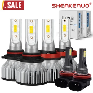 For Honda Pilot 2006-2018 Kit LED Headlight High Low Beam +Fog Light Bulbs 6000K - Picture 1 of 12