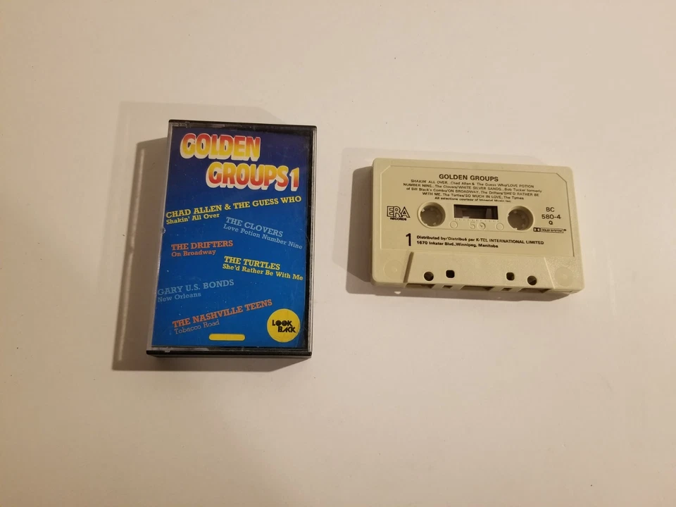 K-Tel Various Artist - Golden Groups  - Cassette Tape - Image 1 of 1