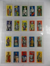 Cadet Sweets Trade Cards Arms & Armour 1961 Complete Set 25 in Pages