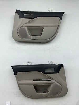 06-11 Ford Fusion Mercury Milan Set of Front Power Door Panels OEM Gray Grey - Image 1 of 4