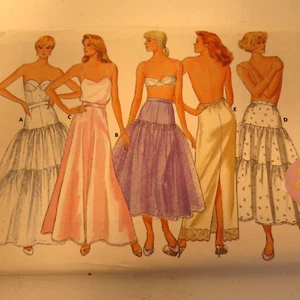 Butterick 4407 14-16-18 Misses Petticoat Muster ungeschnitten 1986 Hochzeit - Kostüm - Bild 1 von 3