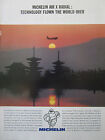 11/1991 PUB MICHELIN AIR X RADIAL TIRE PNEU AVIATION AIRLINER ORIGINAL AD 