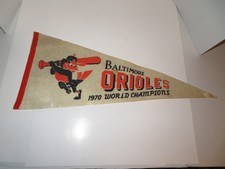 Vintage Pennant-"1970 Baltimore Orioles World Champions"-Baseball