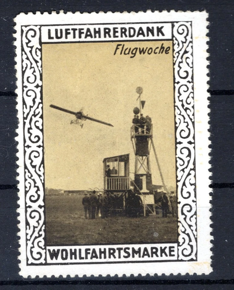 Zeppelin/ Flugpost LUFTFAHRERDANK VIGNETTE FLUGWOCHE (CA8487 - Bild 1 von 1