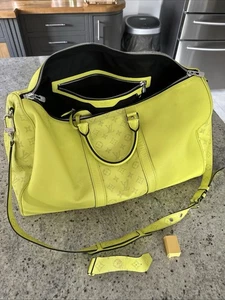 Lime Green Duffle Bag - Picture 1 of 9