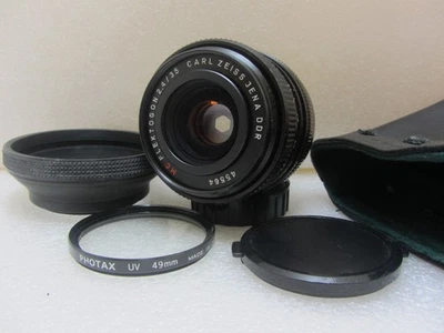 Lente Carl Zeiss Jena MC FLEKTOGON automático/manual 35 mm 1:2,4 M42, filtro, capucha, tapas - Imagen 1 de 4