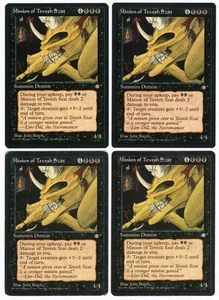 Minion of Tevesh Szat x4 4x 1995 Ice Age RESERVED LIST PLAYSET MTG LP - NM AZ1 - Picture 1 of 2