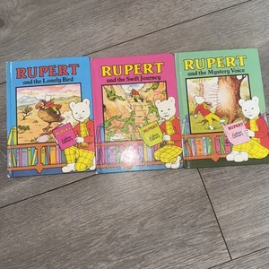 3 Rupert The Bear Books From 1970s - Picture 1 of 1