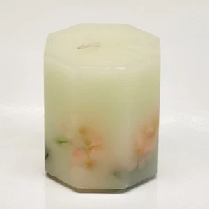 Vintage Bath & Body Works White Barn Gurke Melone Blume gefüllt 3" Kerze - Bild 1 von 4