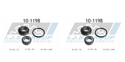 IJS GROUP 2x Radnabe Radlagersatz hinten für Renault Trafic Kasten TXX T1 T3 - Bild 1 von 2