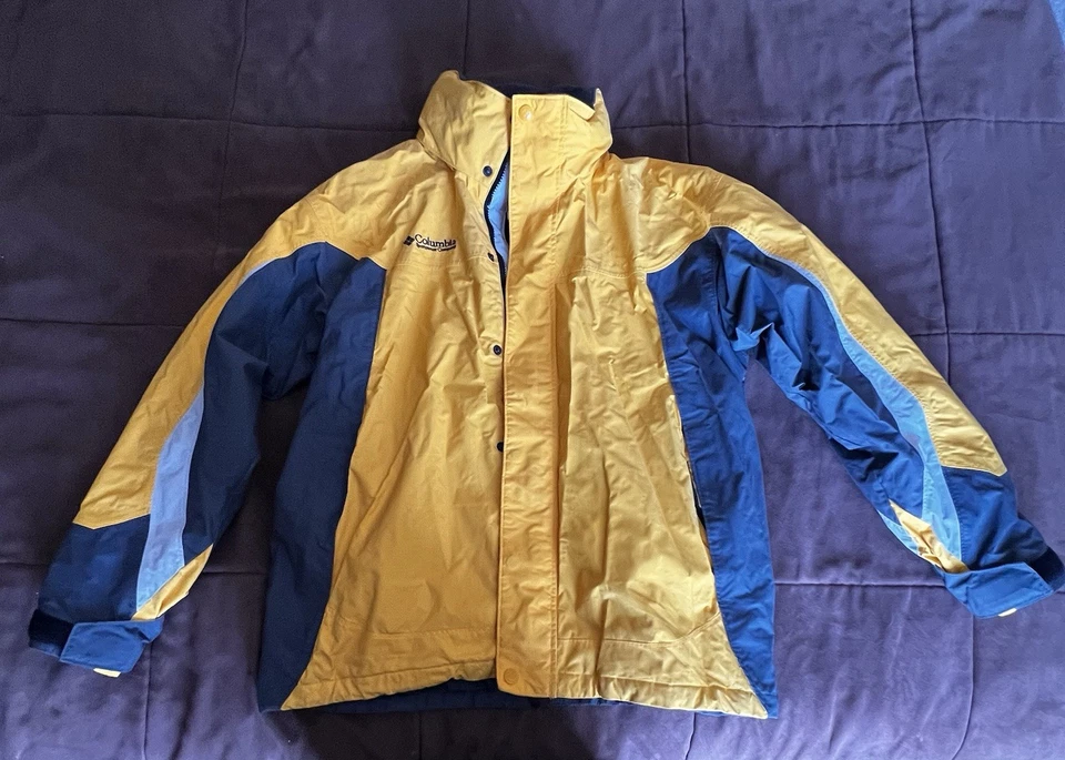Winter Coat - Columbia Yellow Gray Omni-Heat Waterproof Size L - Image 1 of 4