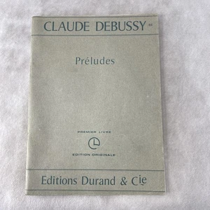 1910 Claude Debussy Preludi Prima Edizione Livre Originale Francese Durand & Ci - Foto 1 di 4