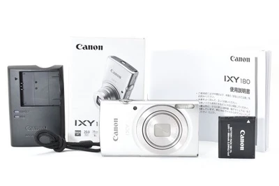 🍀NEAR MINT w/Box🍀Canon IXY 180 Silver PowerShot ELPH 180 IXUS175 20MP 8x Japan - Image 1 of 4